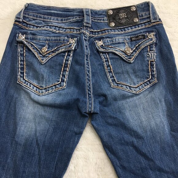 Miss Me Classic Bootcut Denim Jeans Size 28 x 32.5" - Picture 5 of 16